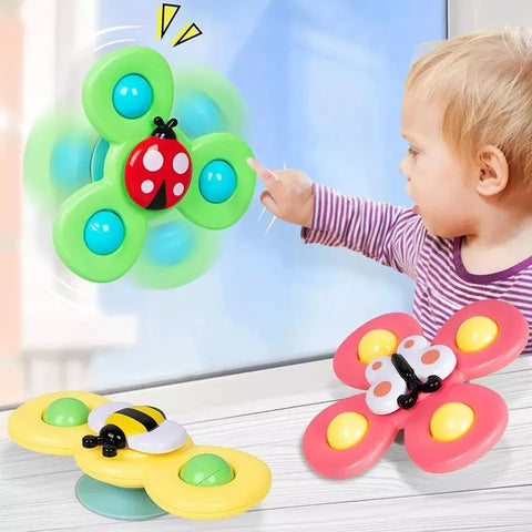 Spin & Play™ – Sensorisch Babyspinner (Set van 3)